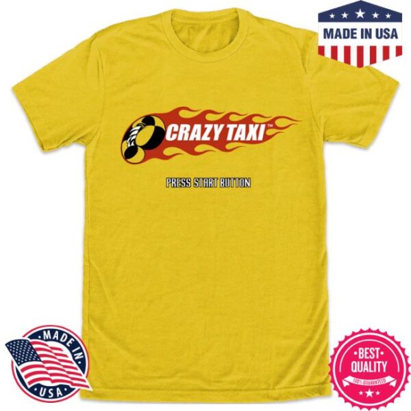 Limited Run Games Merch Store Crazy Taxi Logo Shirt