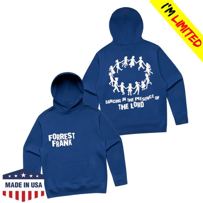 Forrest Frank Merch Store Dancing In The Presence Blue Hoodie - Newest Fashion Trends