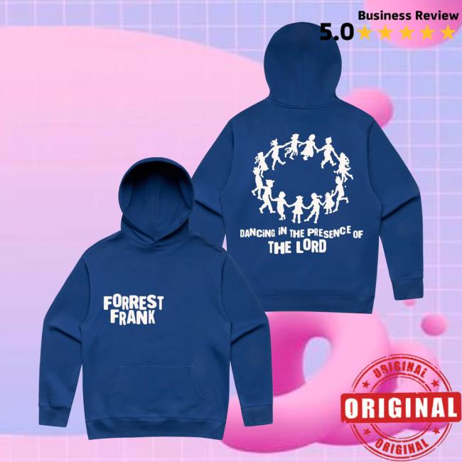 Forrest Frank Merch Store Dancing In The Presence Blue Hoodie - Newest Fashion Trends