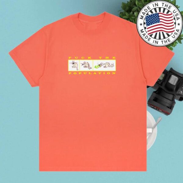 Fuckthepopulation Merch Store Cat Barf Tee