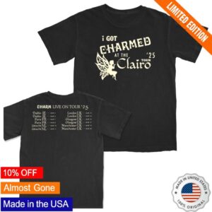 Clairo Merch Store I Got Charmed Europe Tour Tee