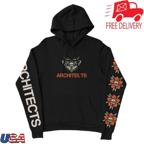 Architects Official Merch Store Death’s Head Pullover Black Hoodie