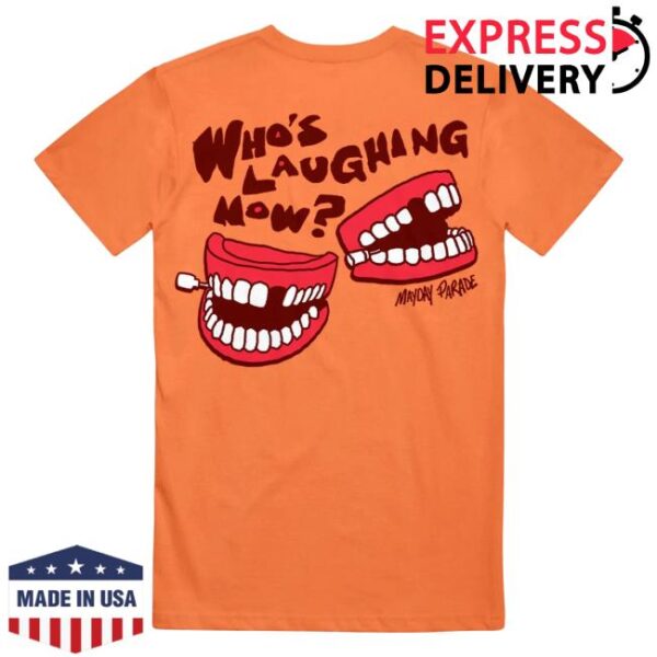 Mayday Parade Merch Store Who’s Laughing Now Horizon Orange T-Shirt