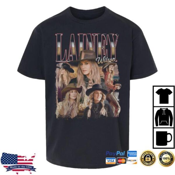 Lainey Wilson Official Store Merch Photo Collage T-Shirt