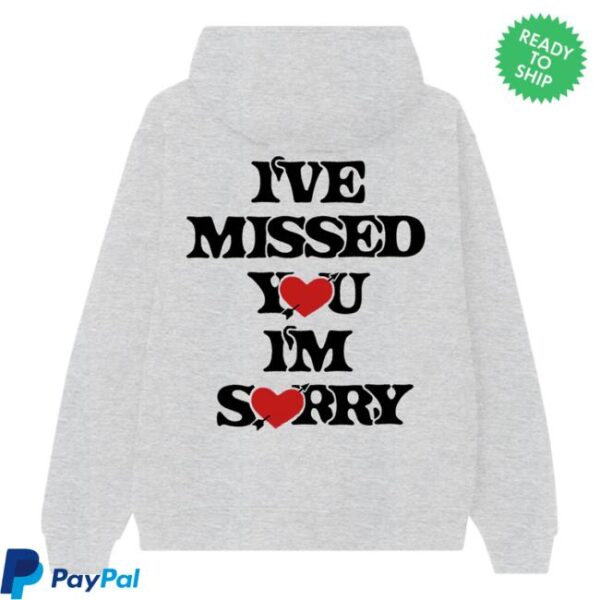 Gracieabrams Merch Store I’ve Missed You, I’m Sorry Heather Gray Hoodie