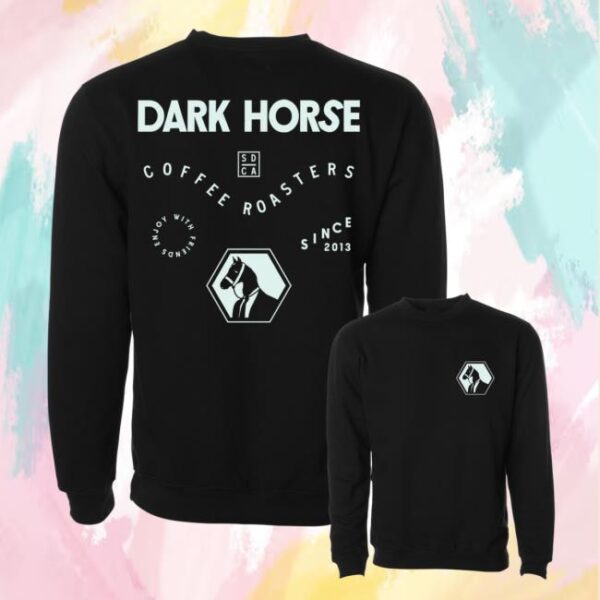 Dark Horse Coffee Roasters Merch Store Identity Crewneck Sweater