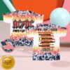 kenny aaAcdc Official Store Merch Color Tie Dye Pwr Up Tour T Shirt