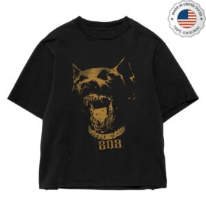 Elev808designs Merch Store Shop 808 Dog Tee Gold Shirt