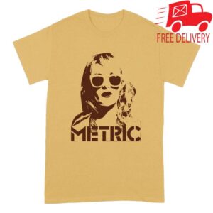Metric Official Store Merch Store Emily Face T-Shirt