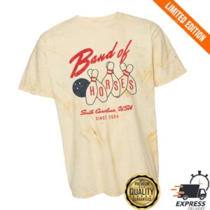 Band Of Horses Merch Store Bowling Alley Colorblast T-Shirt