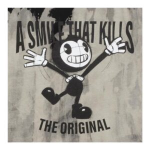 Bendy Merch Store Bendy Smile Kills Bleach Dye T-Shirt