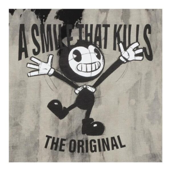 Bendy Merch Store Bendy Smile Kills Bleach Dye T-Shirt