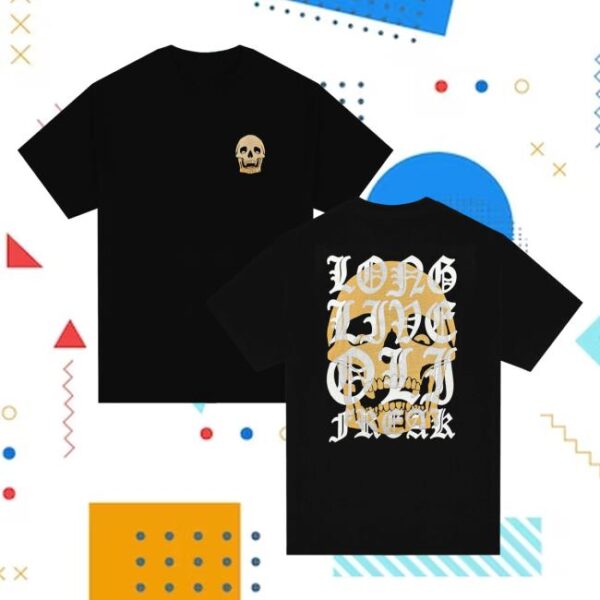 Freak The World Merch Store Shop Long Live Oli Freak Tee Black