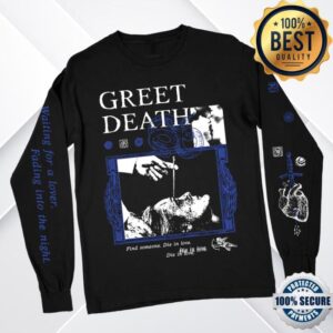 Deathwish Inc Merch Store Greet Death Lobotomy Premium Black Longsleeve