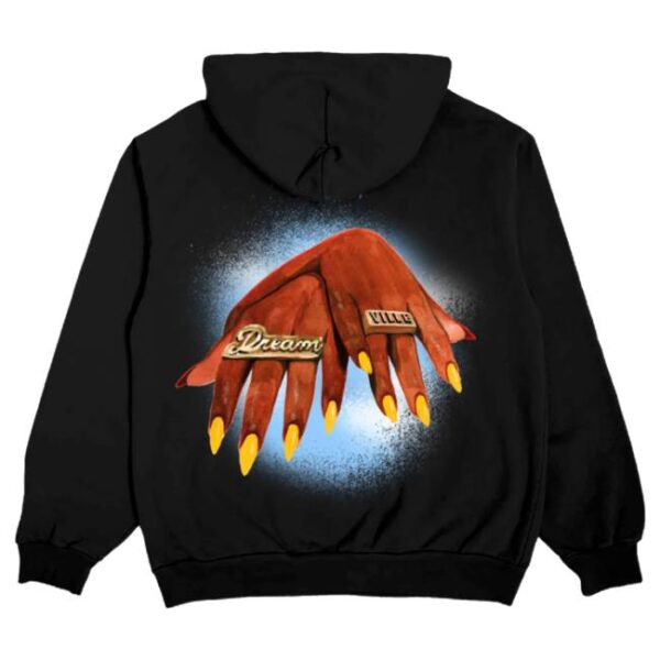 Dreamville Fest Merch Store Dv Rings Black Hoodie