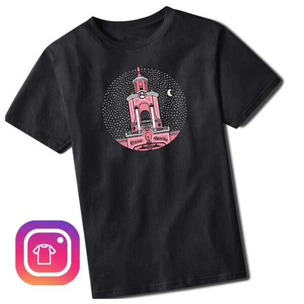 Casa Bonita Denver Merch Store Black Twilight Tower T-Shirt