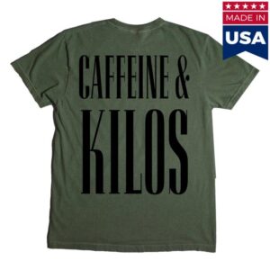 Caffeine And Kilos Inc Store Merch Grit Green/Black Tee