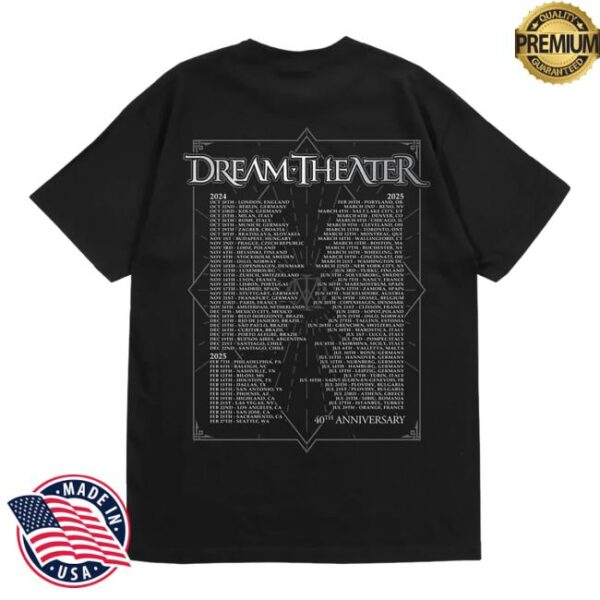 Dream Theater Merch Store 40Th Anniversary Surrealist Desert Tour Tee