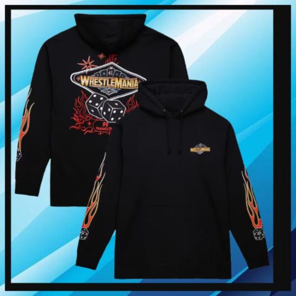 Kitbag Merch Store Wwe Wrestlemania 41 Mitchell & Ness Roll The Fire Dice Hoodie