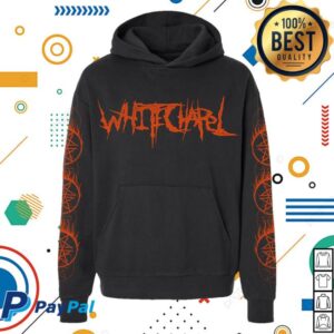 Whitechapel Band Merch Flaming Cult Black Pullover Hoodie
