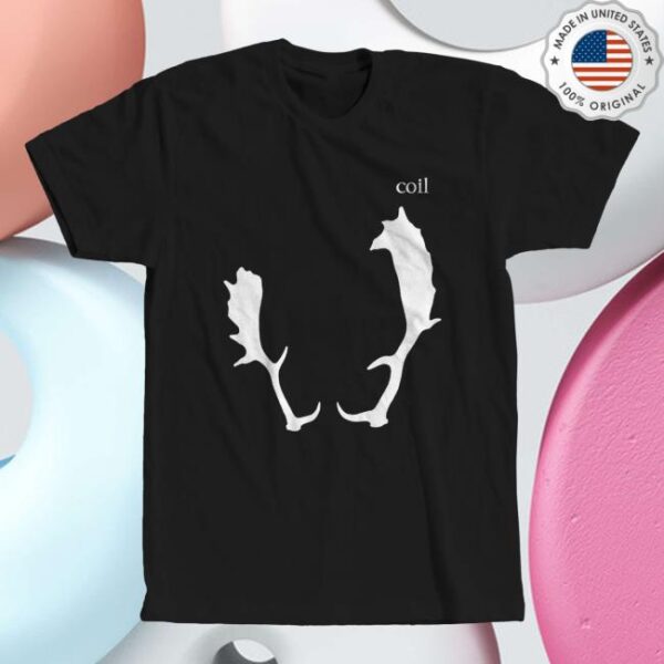 Dais Records Merch Store Coil Black Antlers T-Shirt