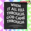 kenny Ivhisglory Merch Store God Came Through Mineral Black Shirt