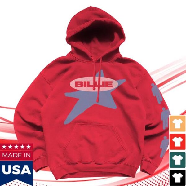 Billie Eilish Merch Store Billie X Lost Love Red Hoodie