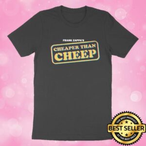 Frank Zappa Merch Store Shop Cheaper Than Cheep Black T-Shirt