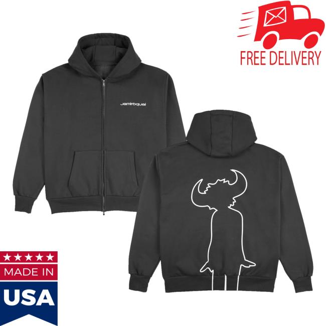 Sweatshirt Officiel Jamiroquai – Logo Jaune Buffalo – Coupe Classique, Col Tissé – 241 G – Pour Fans Et Style Décontracté
