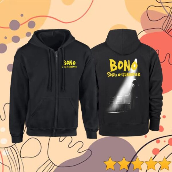 U2 Merch Store Bono Stories Of Surrender Zip Hoodie