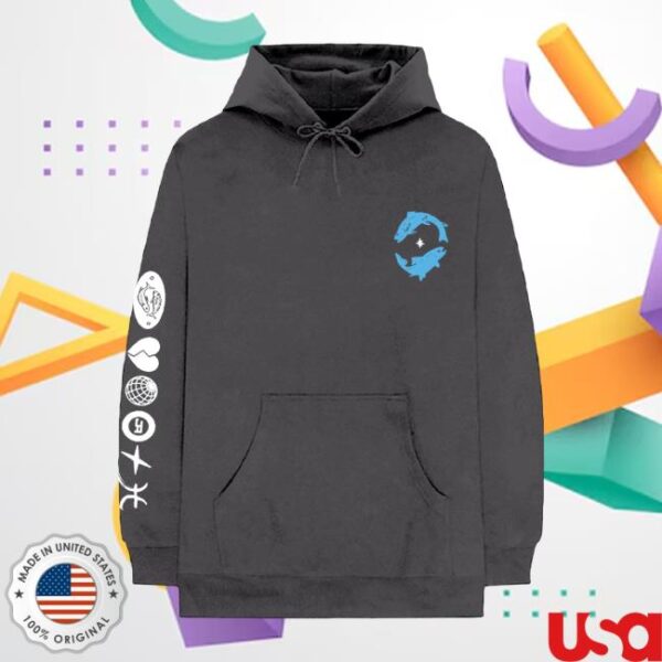 James Arthur Official Merch Store Pisces Charcoal Hoodie
