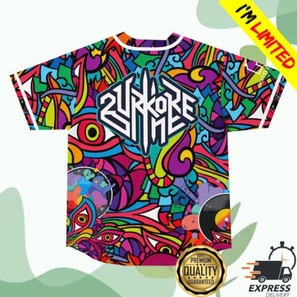 Rave Bonfire Merch Store 2Urkore Baseball Jersey