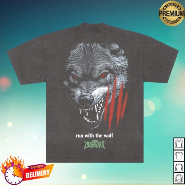 Full Violence Store Merch Shop Khamzat Chimaev Run With The Wolf Premium Tee