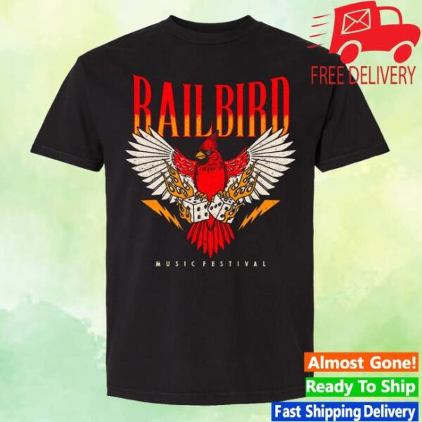 Railbird Fest Merch Store 2025 Wing & Dice Lineup Tee