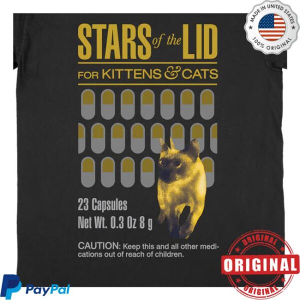 Hello Merch Store Stars Of The Lid For Kittens & Cats Black T-Shirt