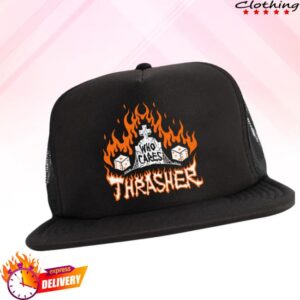 Pharmacy Boardshop Merch Thrasher X Neckface Who Cares Trucker Hat