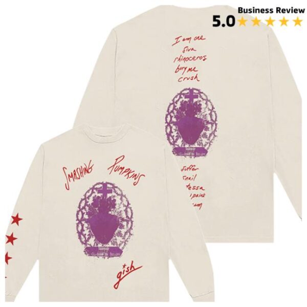 The Smashing Pumpkins Store Merch Gish Tracklist Longsleeve