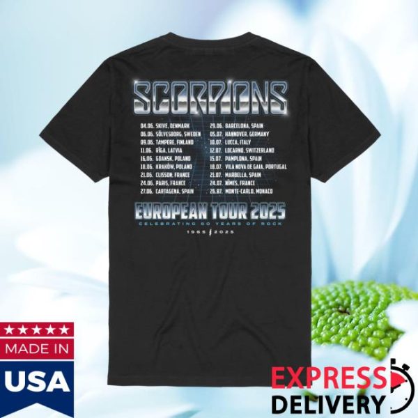 Scorpions Shop Store Merch European Tour 2025 Robotic Shirt