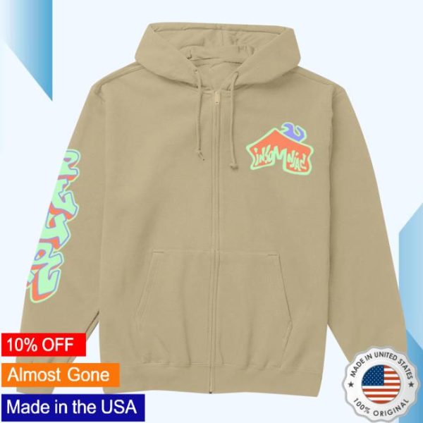 Insomniac Shop Store Merch House Stacked Zip Hoodie