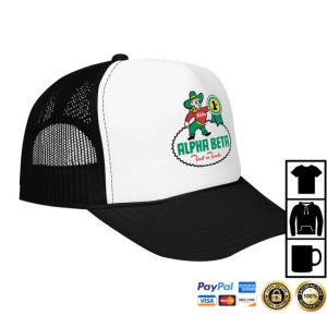 Bygone Brand Store Merch Alpha Beta Grocery Store Retro Foam Trucker Hat