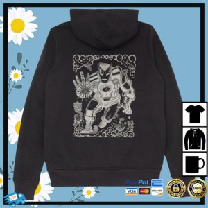 Zavvi Store Merch Marvel Ironman Linocut Hoodie