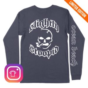 Slightly Stoopid Store Merch Smoking Skull Long Sleeve