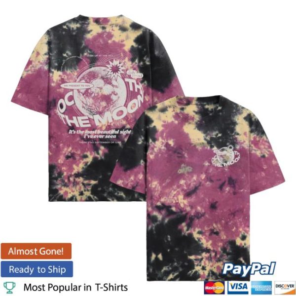 Daily Bread Official Store Merch Shop Back To The Moon Tee Black Cherry Tie Dye