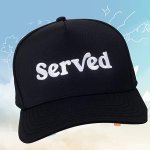 Served Podcast Store Merch Served Black Athletic Hat