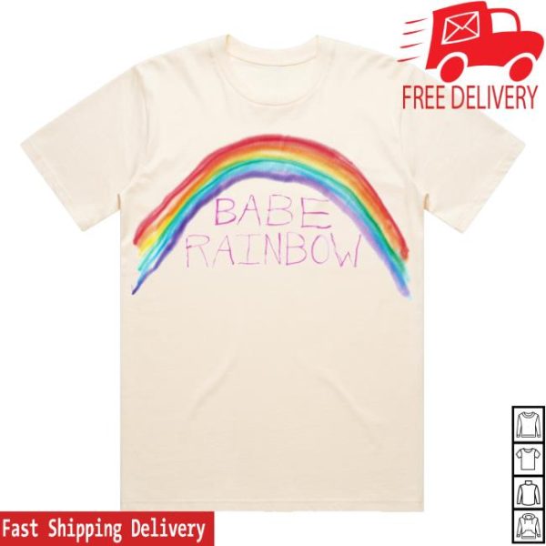 Bandtshirts Merch Store Shop Babe Rainbow Hand Drawn Tshirt