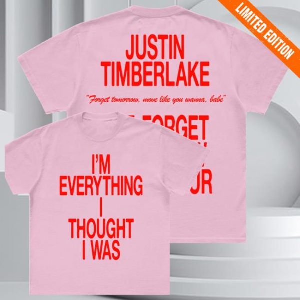 Justin Timberlake Store Merch Im Everything Pink Tee