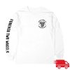kenny dixxon store merch forever two wheels long sleeve white t shirt
