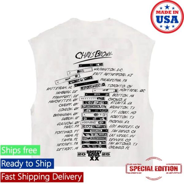 Chris Brown Store Merch Breezy Bowl Scribble Tank