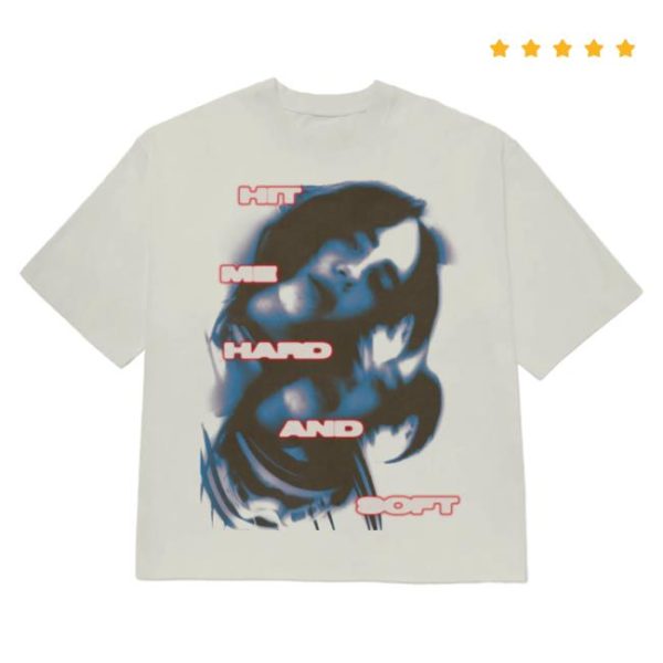 Billie Eilish Store Merch Hazy Photo Repeat White T-Shirt