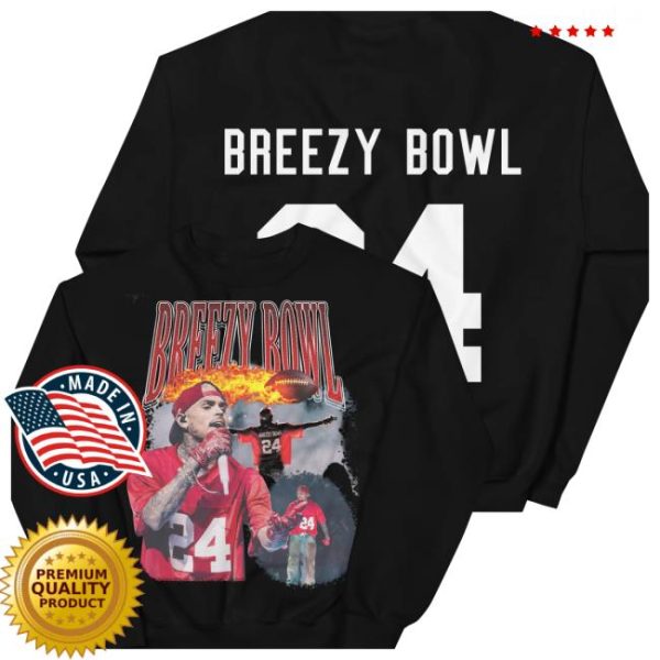 Shop Chris Brown Store Merch Breezy Bowl Tour Unisex Sweatshirt
